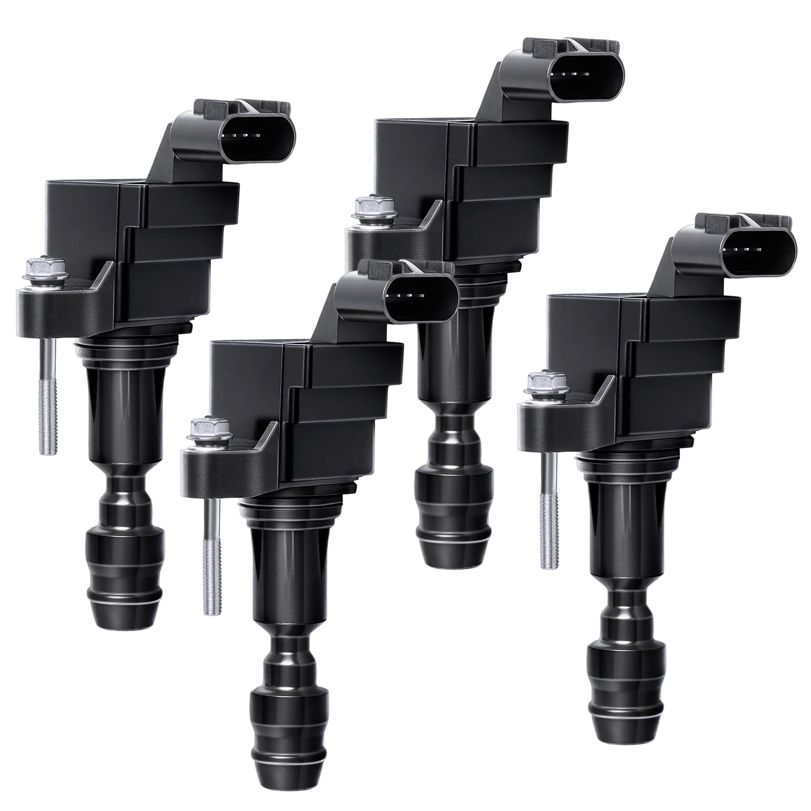 4PCS Ignition Coil Pack Compatible with Chevy 2.0L 2.2L 2.4 L4 Equinox Malibu Cobalt HHR GMC Terrain Buick Verano Regal Pontiac G5 G6 Saturn Ion
