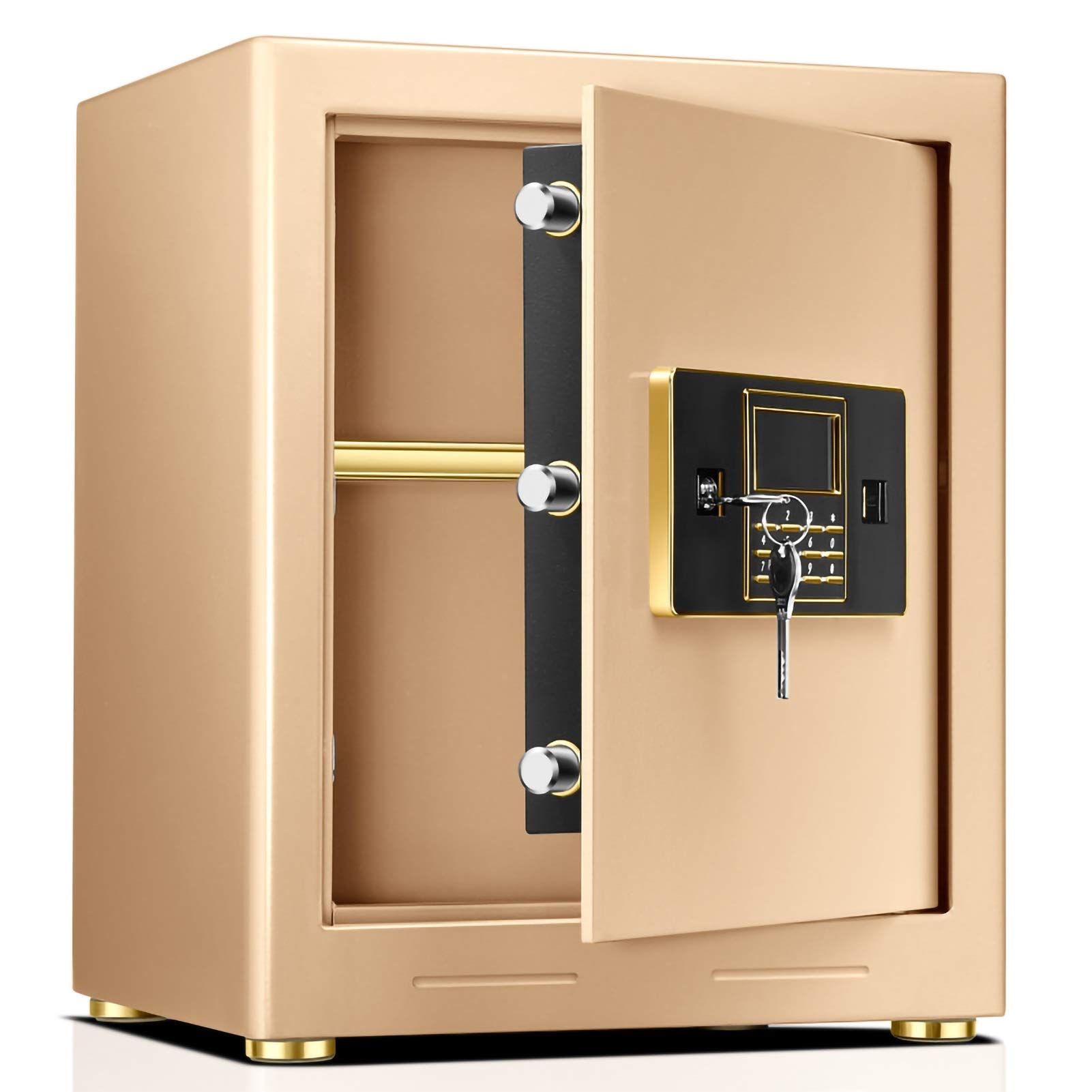 Cassaforte di Sicurezza Digitale, cassaforte Grande con Serratura, cassaforte per Nascondere Denaro, cassaforte antincendio con indicatore LED con Tastiera, per casa, Hotel, Armi, farmaci
