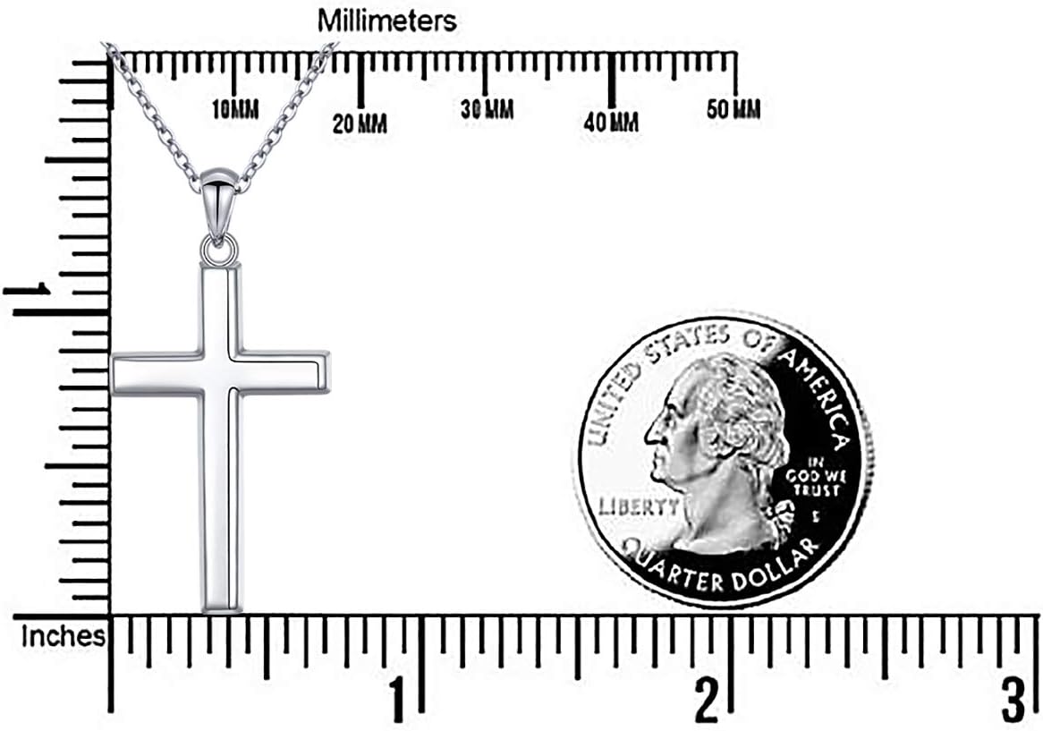 DAOCHONG S925 Sterling Silver Cross Pendant Necklace for Women Men Note Music Flower Panda Pentacle Jewelry - Image 6