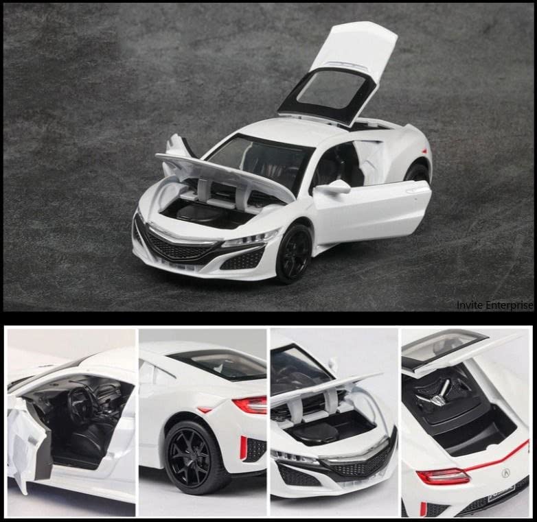 Image of Alokik Enterprise Die-Cast Zinc Alloy 1:32 Scale NSX Acura with Openable Doors and Pull Back Action【Colors as Per Stock】
