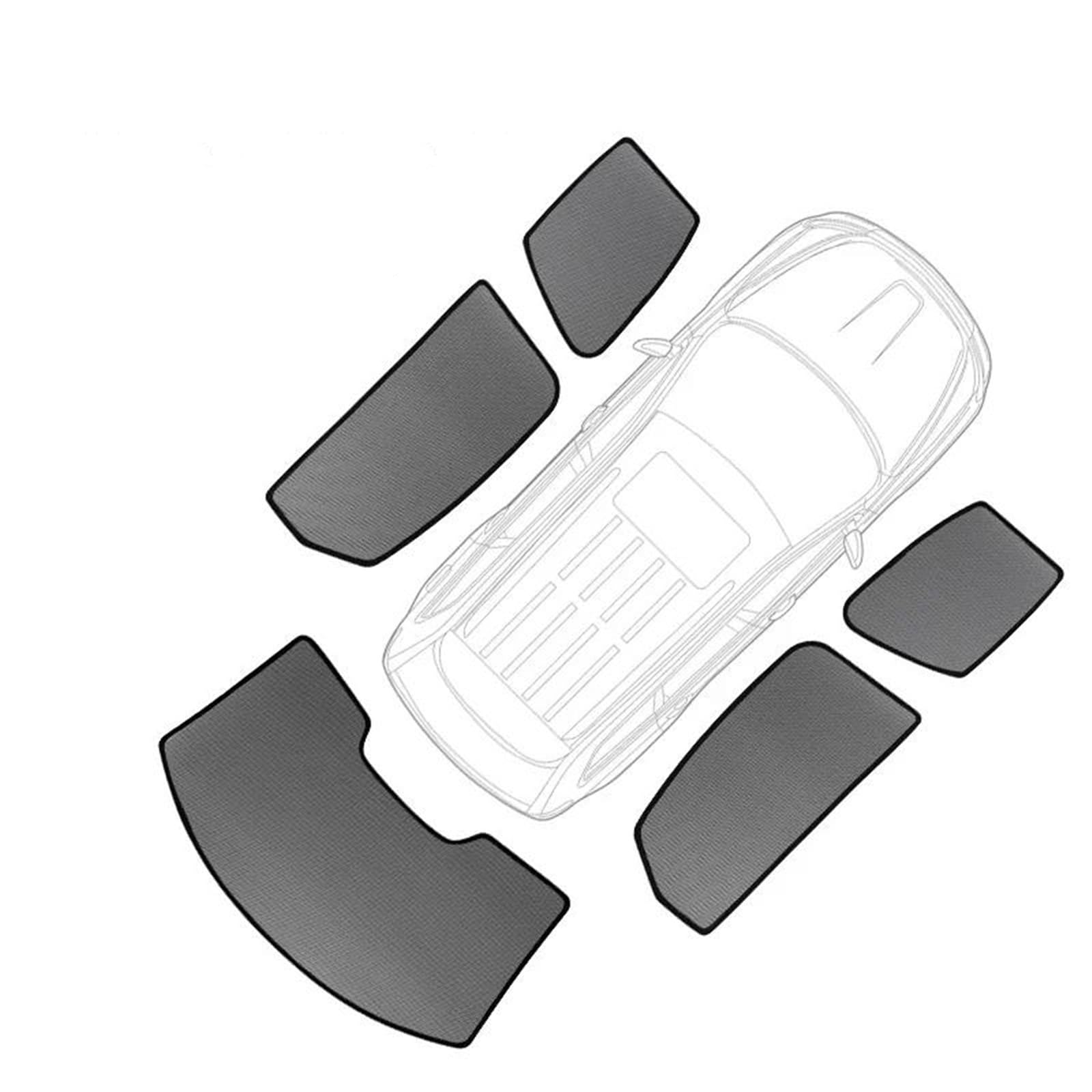 Parasole per Shuttle 2015-2018 Tendina Parasole Magnetica per Auto, Parabrezza Anteriore, Tenda Posteriore, Finestrino per Bambini Tendine Parasole(5pcs)