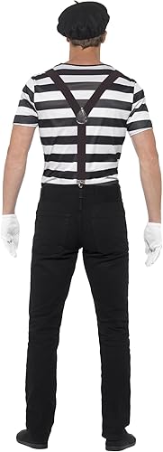 Miniatura 3 de Smiffys Disfraz de caballero mime artista para hombre NegroBlanco
