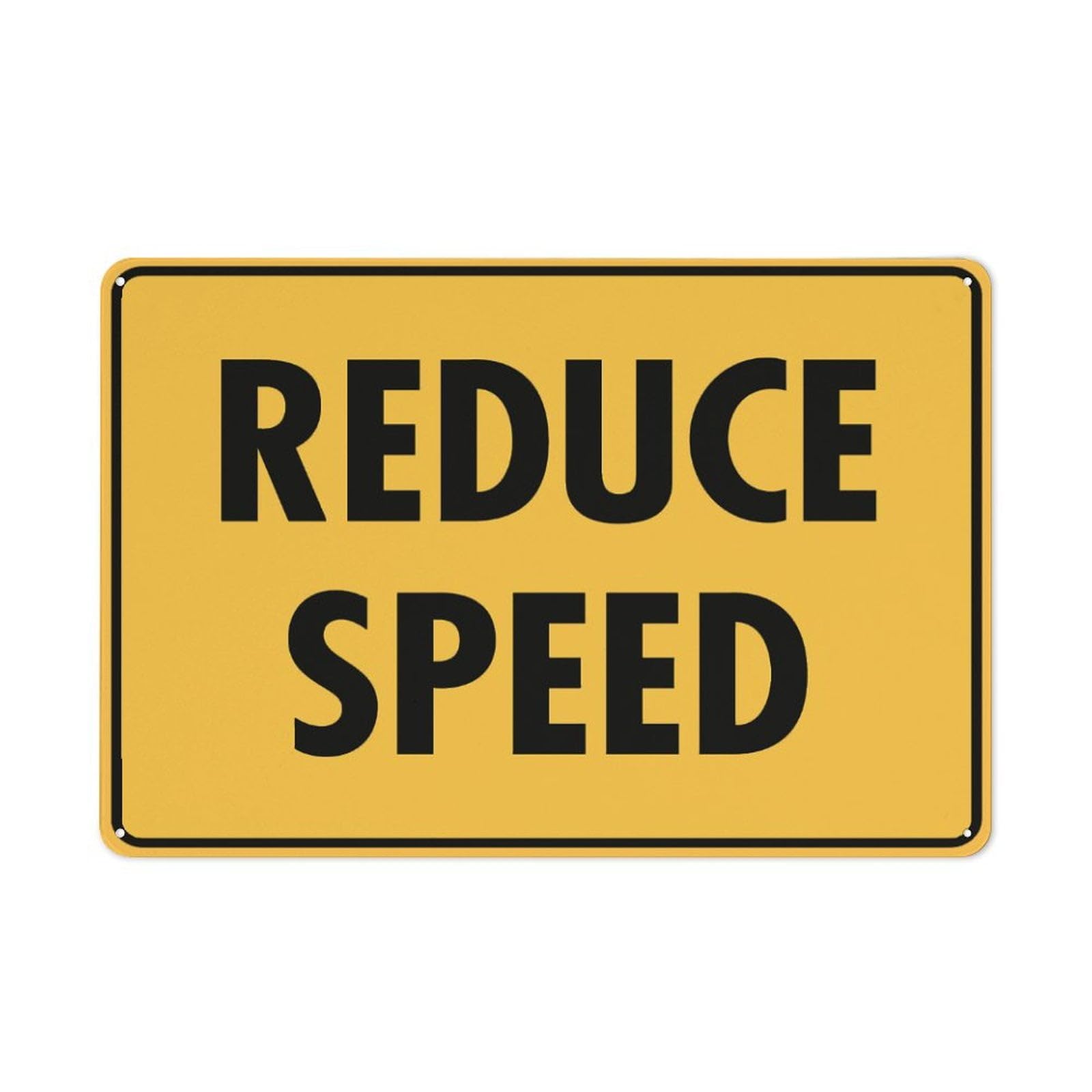 Reduce Speed Retro for Home Garage Farm Garden Bar Coffee Kitchen Wall Decor Tin Sign 8x12 Inch