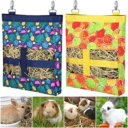 Guinea Pig Hay Feeder Bissap Bag, Holes Hanging Hay Feeder
