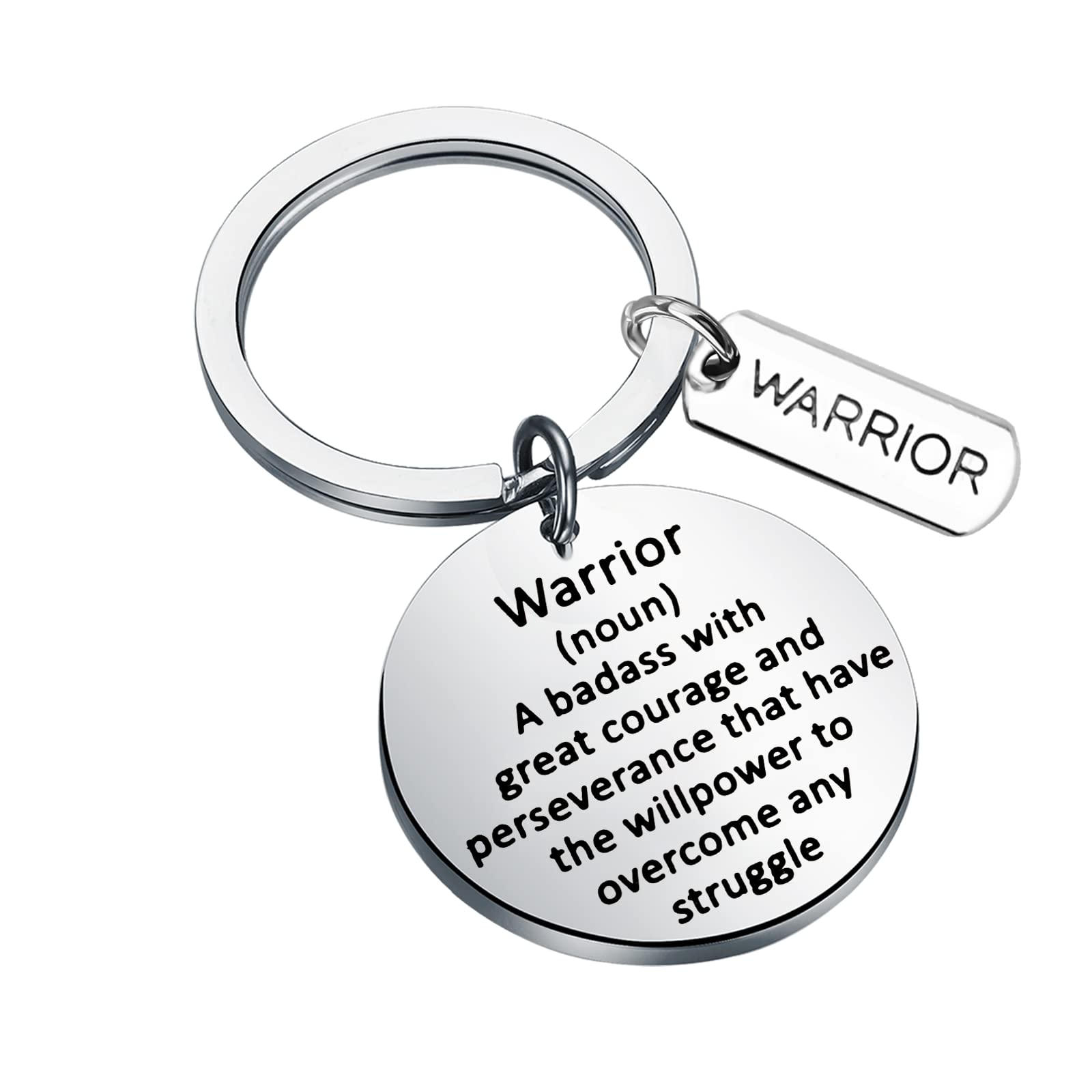 AATOPWarrior Keychain Encouragement Gift Alcohol Addiction Breast Cancer Support Cancer Fighter Keychain Survivor Jewelry