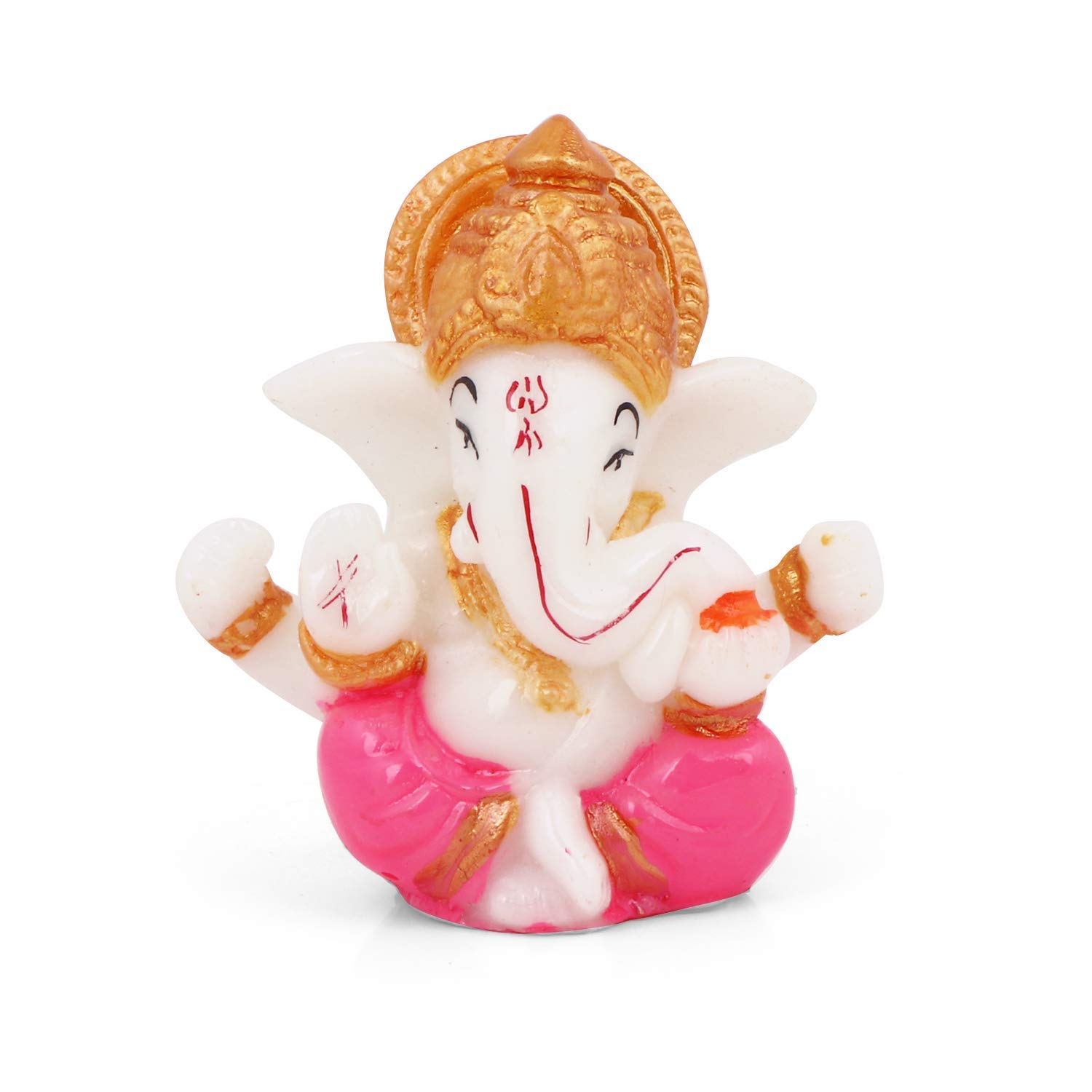 Buy Poly Resin Hand Painted Lord Ganesh Idol Ganesh Statue Car Desk