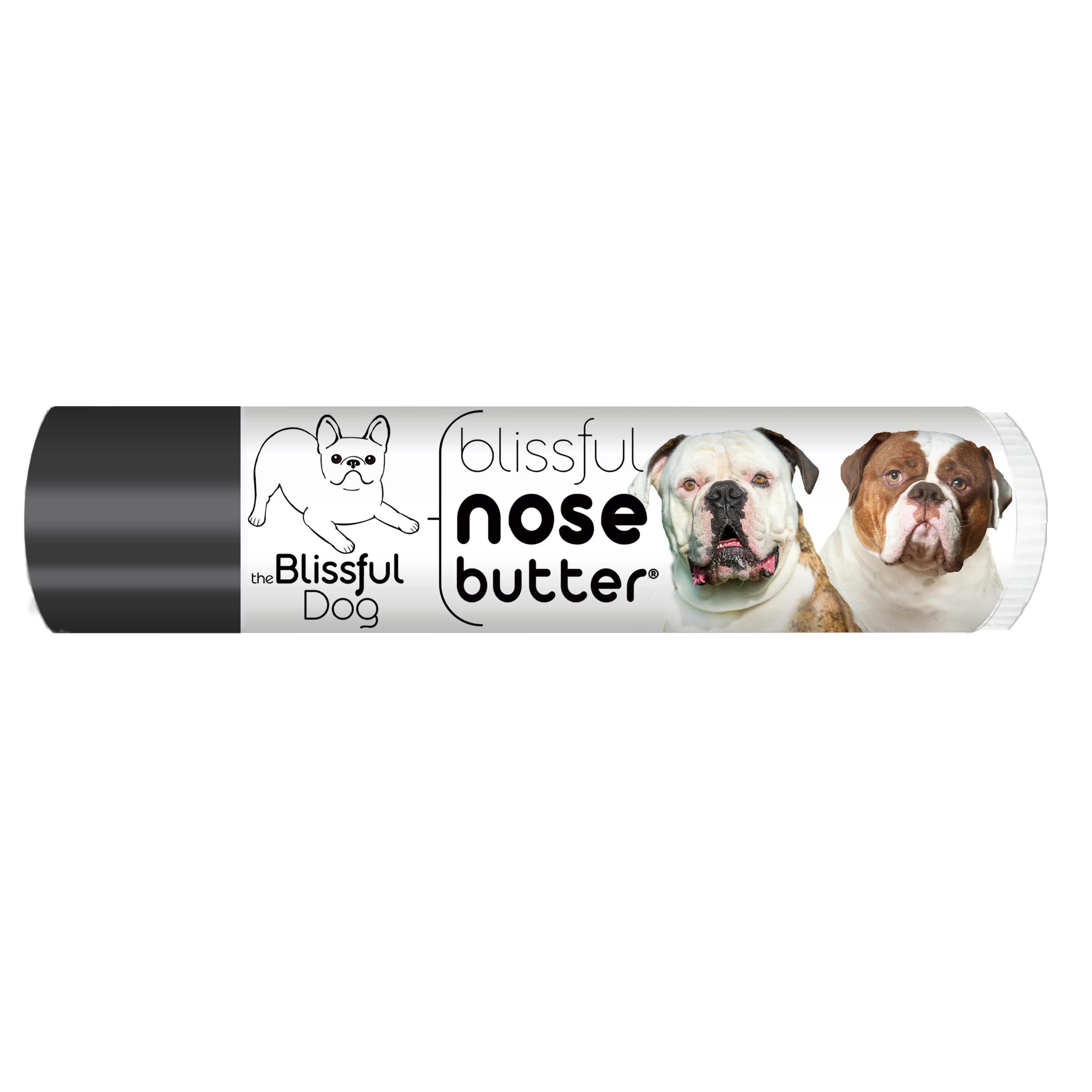 The Blissful Dog American Bulldog Nose Butter, Versatile Dog Nose Balm for Dry Nose, Handcrafted Nose Moisturizer, Easy-to-Apply Dog Essentials, Unscented, 0.15 oz.