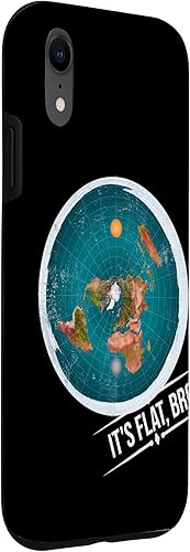 Vista 18 de iPhone 12/12 Pro It's Flat Bro Funda Flat Earth