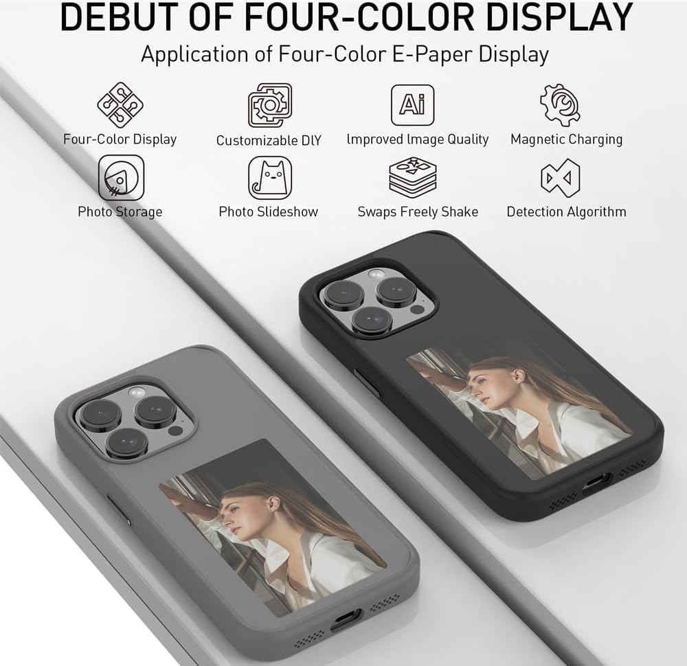 Amazon.co.jp: スマートインク電話ケース【新】インクスクリーン投影