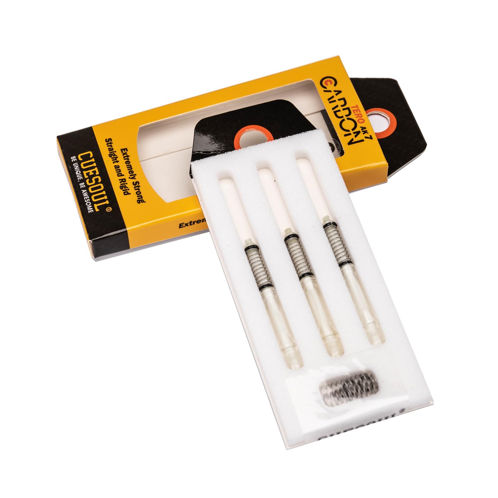 CUESOUL TERO AK7 Carbon Dart Shafts/Stem,Slim,Built-in Spring Telescopic,Set of 3 pcs