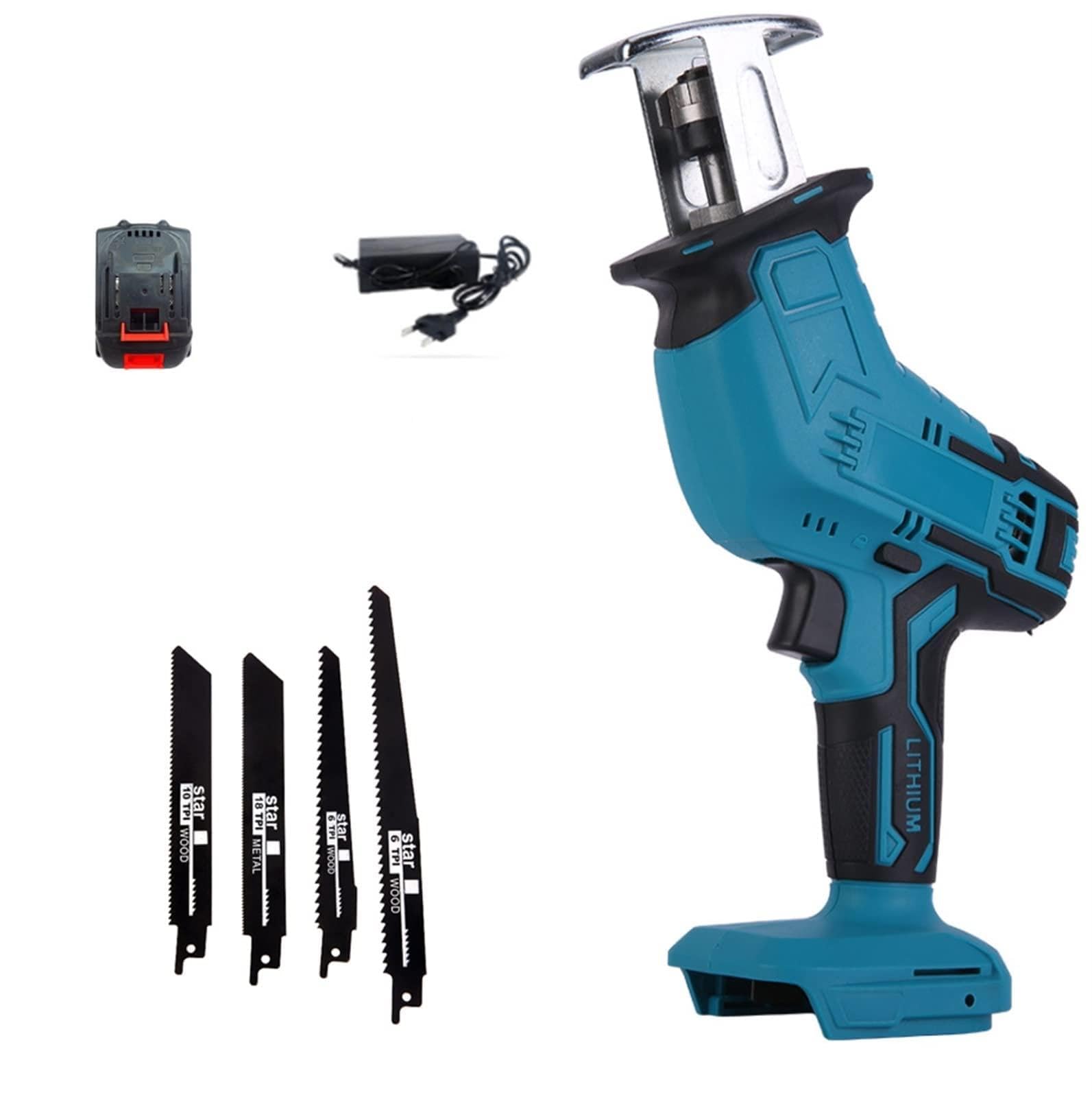 Scie alternative portable 3000 tr/min avec batterie puissance de coupe variable