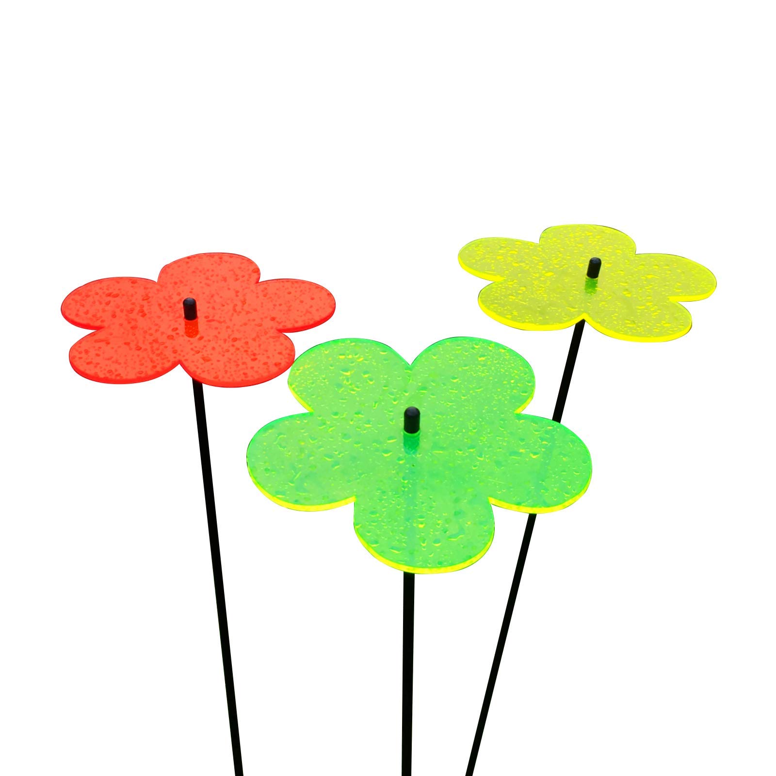 SunCatcher Garden Decor Ornaments Blossom Set of 3 Large Garden Stakes 75cm, 29.5 inch high Indoor Outdoor Yard Accessory - Image 4