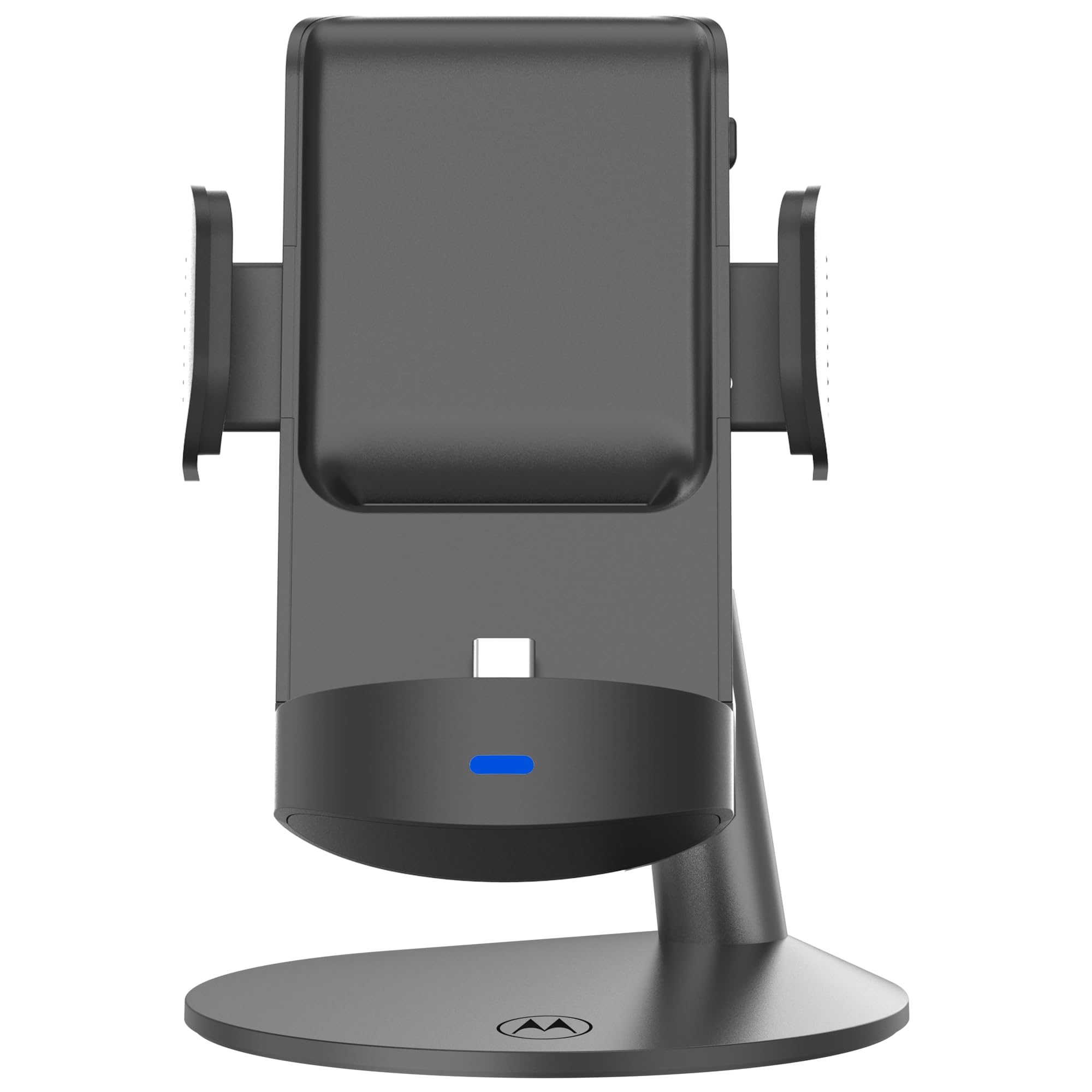 Motorola Ready for (Smart Connect) Adjustable Dock for Motorola Edge 2024, Edge Plus 2022/2023, Samsung S23, iPhone 15/15 Pro - Multimedia USB-C Adjustable Stand for Productivity, Video Calls, Gaming