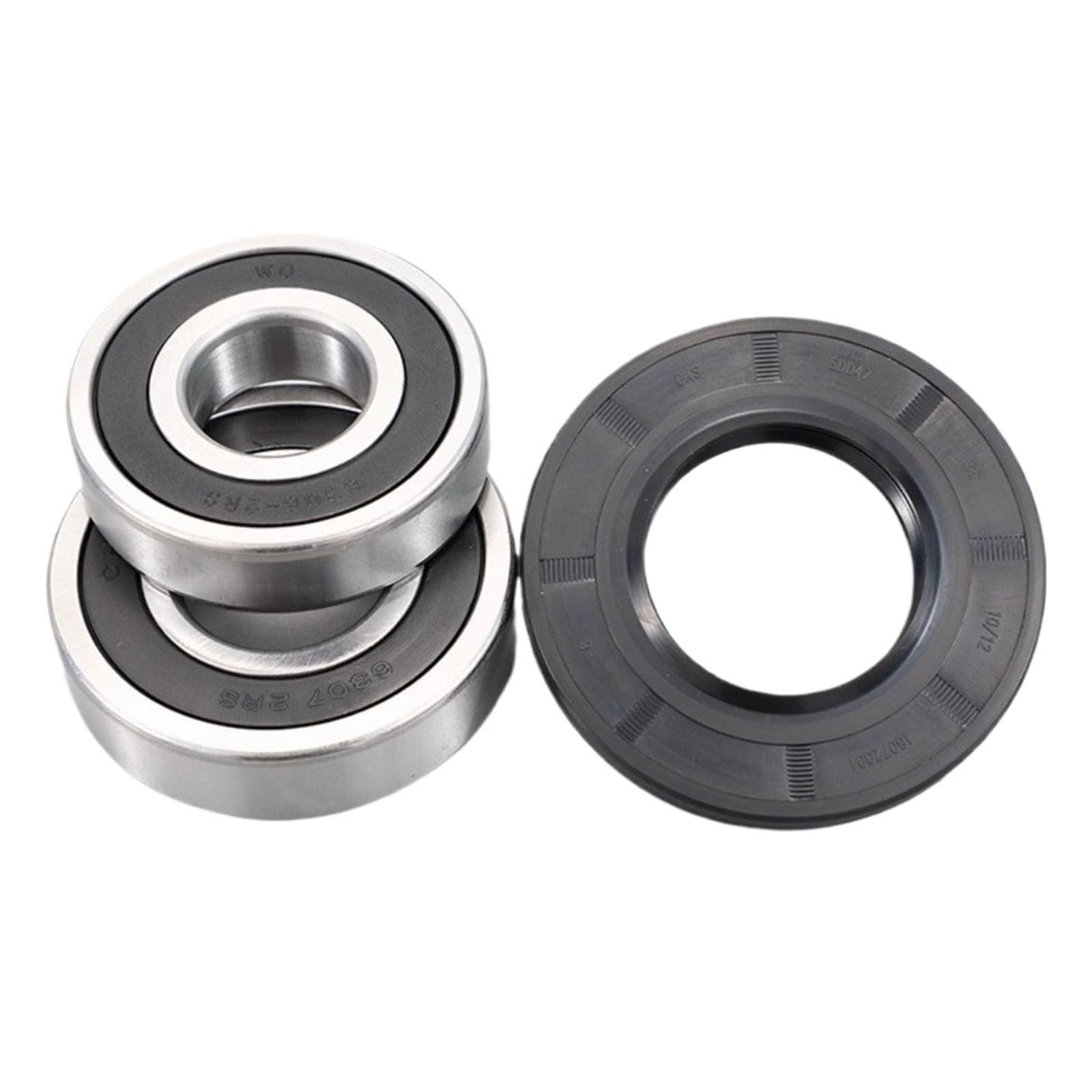 Piezas de repuesto for lavadora, 6306RZ 6307RZ D47 88, kit de rodamientos con sello de aceite