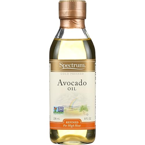 Spectrum Aceite de aguacate refinado Naturals, 8 onzas - 6 por caja.