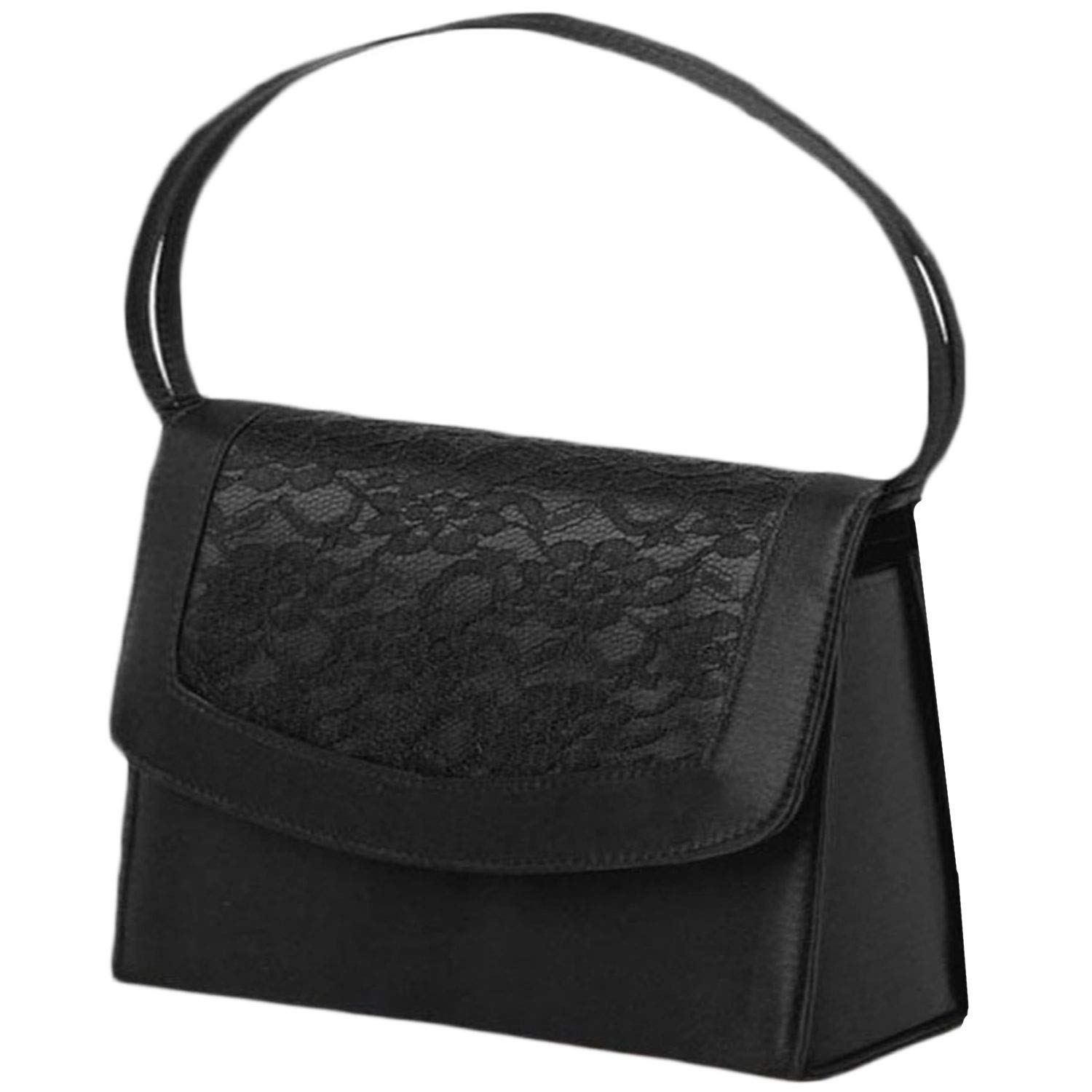 MIKA MAYA Japanese Formal Bag Ladies Black Polyester Funeral Wedding Ceremony
