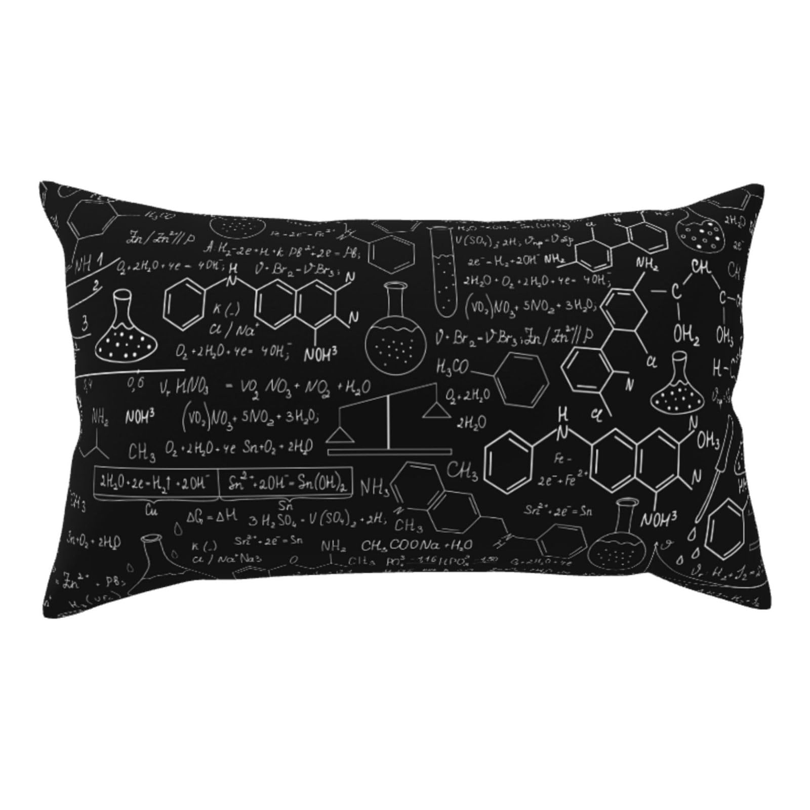 WSHFFILO Abstract Science Chemistry printed Pillow Case 20x36in Corduroy Throw Pillow Cover