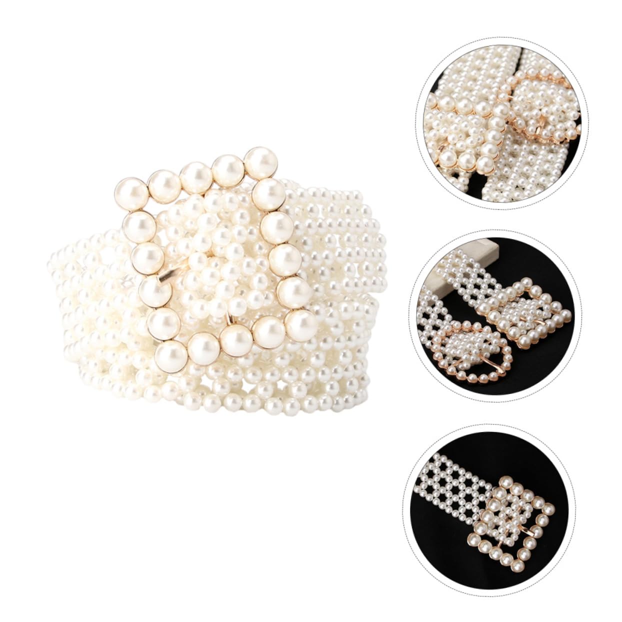 Cinturón Elástica Cinturilla De Perlas De Novia Decoración De Moda Cinturones De Vestidos De Novia Joyas De Moda Para Mujer Joyería De Las Niñas Faja Perlas De Imitación