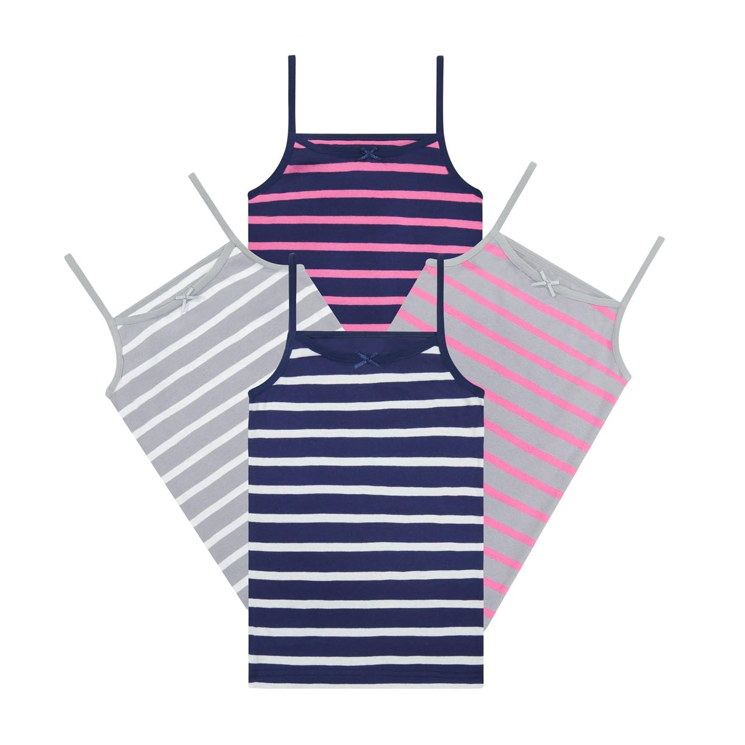 Buyless Fashion Tank Tops for Girls- Sleeveless Cami Tanks Cotton Undershirts for Dance Gymnastics Kids Toddler Size (4 Pack)