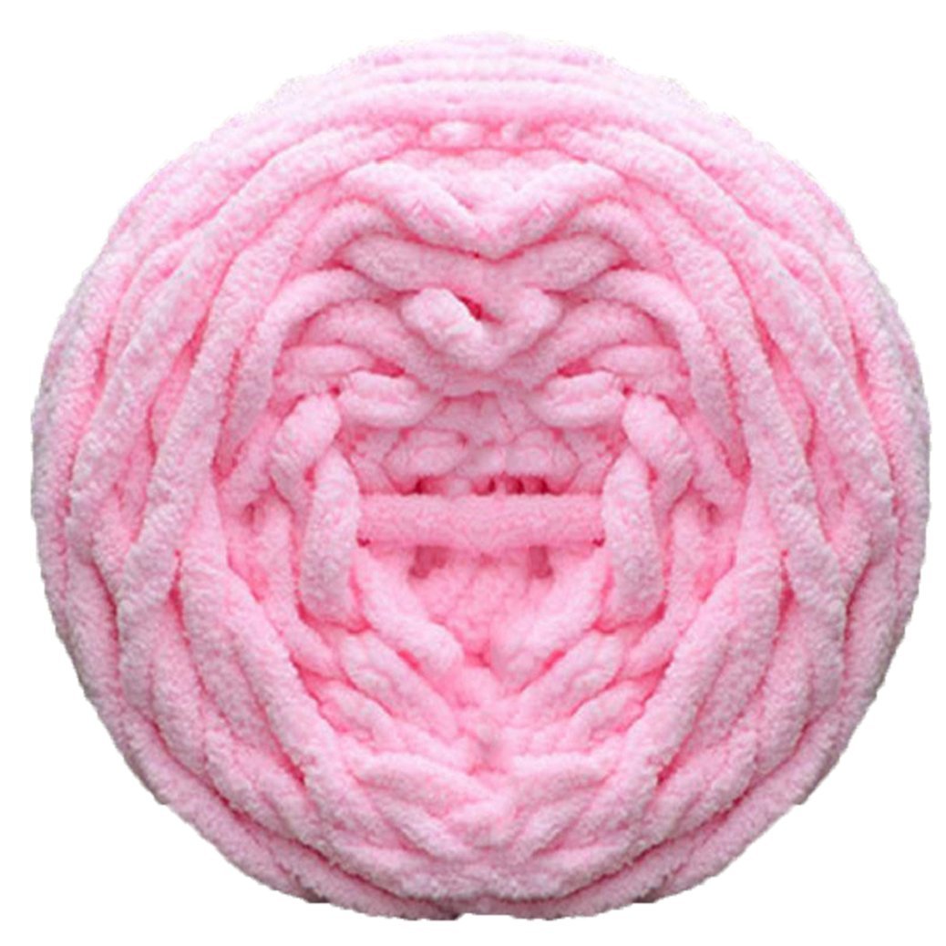 Gemini_mall Pink Gemini_mall® 100% Acrylic Soft Thick Chunky Yarn Knitting Yarns Wool 100G,