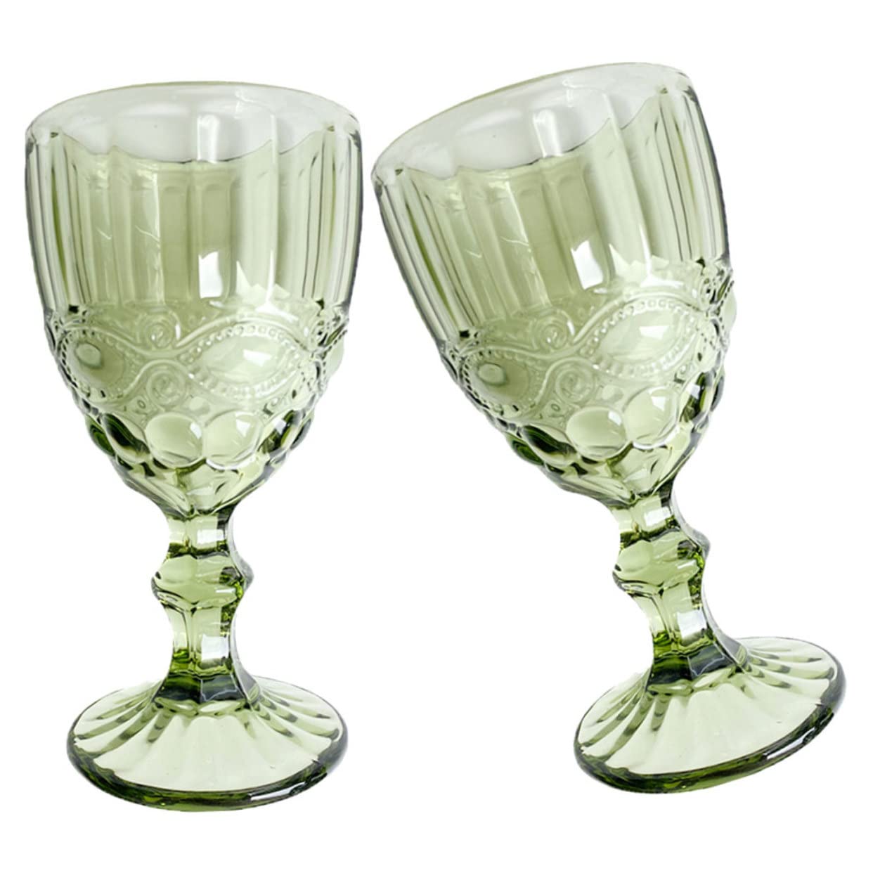 Cabilock 2 Piezas Vasos de Vino Retro con Diseño de Copas para Cócteles y Celebraciones Cristalería Elegante para Bodas y Fiestas
