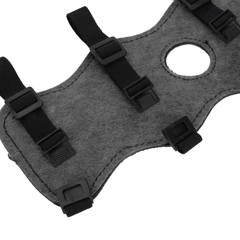 FTVOGUE Protezione del Braccio e Parabraccio Regolabile in 600D Nylon per Tiro con L'Arco Nero