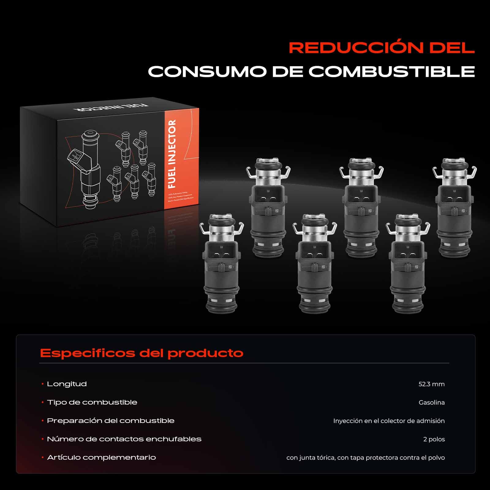 Frankberg boquillas de inyector de combustible IWP022 | Compatible con: P.a.s.s.a.t Variante 35I 3A5, S.h.a.r.a.n 7M6 7M8 7M9, P.a.s.s.a.t 35I 3A2, Golf III Variante 1H5