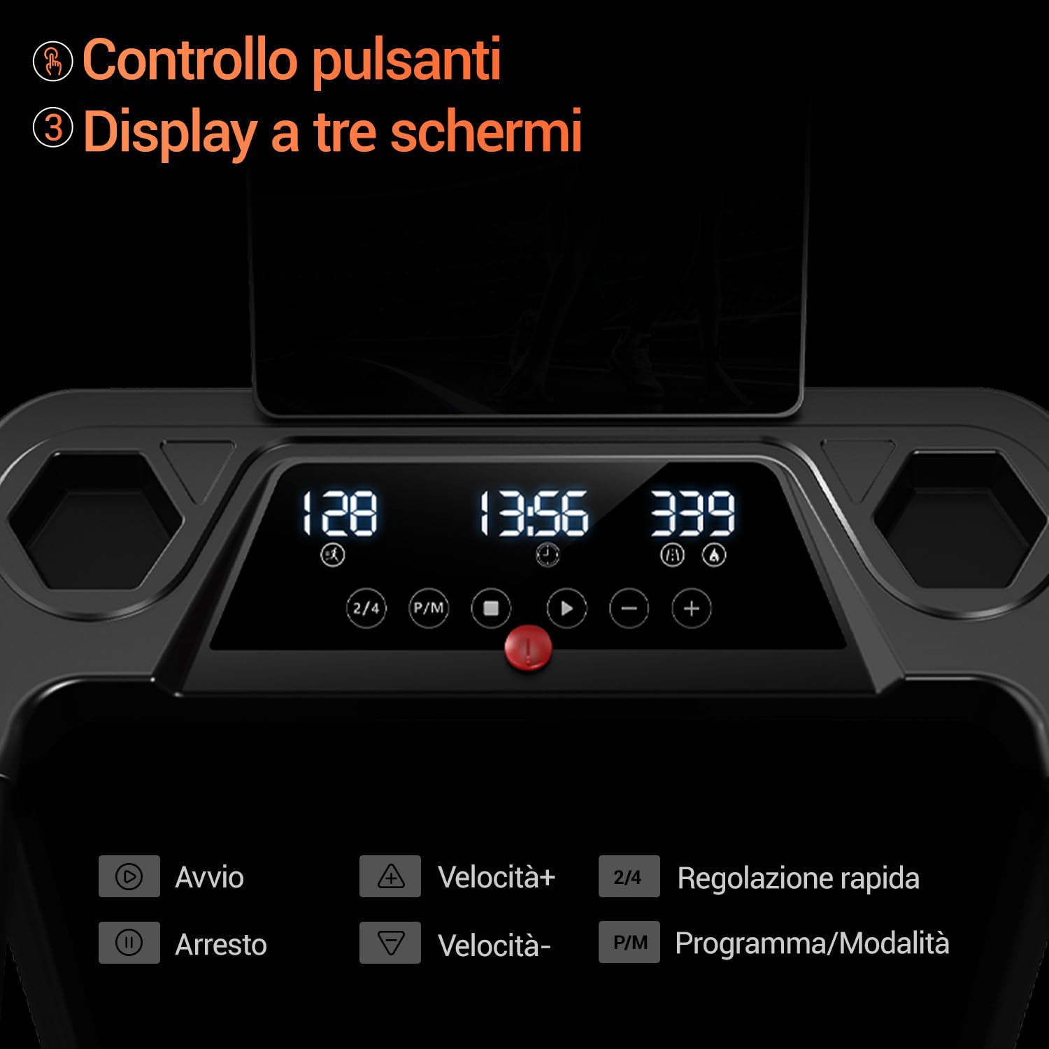 LONTEK Tapis Roulant Salvaspazio con Inclinazione 15%, Tapis Roulant Elettrico 12KM/H, Tapirulan Pieghevole da Casa con Motore da 3.0 HP e Display LED, Carico Massimo 136KG