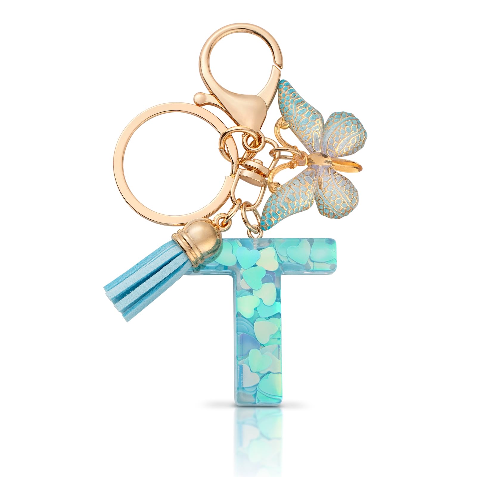 CHUQING Schlüsselanhänger Buchstabe Mädchen Schlüsselanhänger mit Anfangsbuchstaben Anhänger Schlüssel Letter Keychain für Frauen Damen