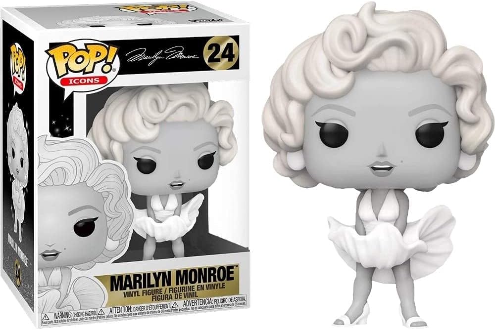POP! Marilyn Monroe Black and White Vinyl Figure - EE Exclusive