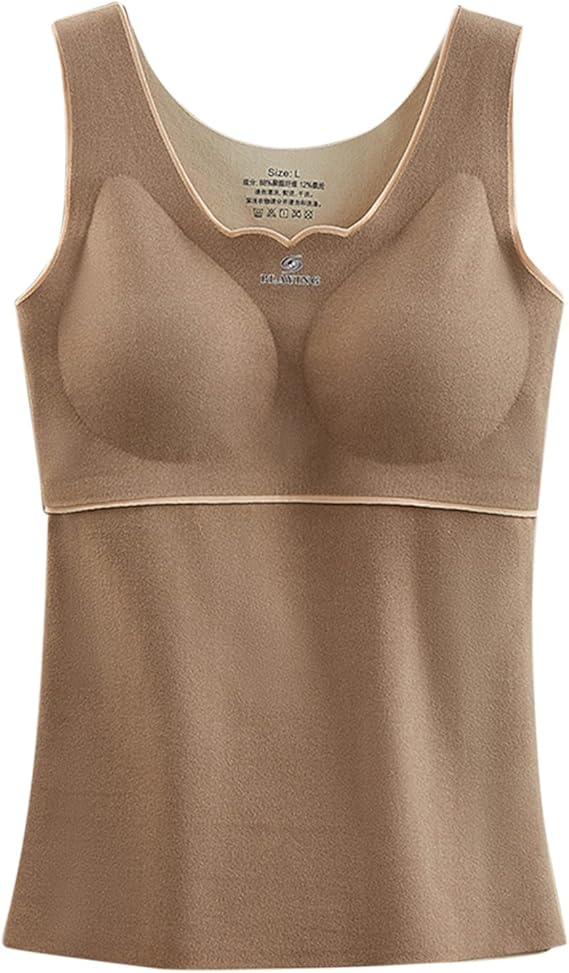 Thermounterwäsche Damen Unterhemd mit BH Integriert Damen Herbst Winter