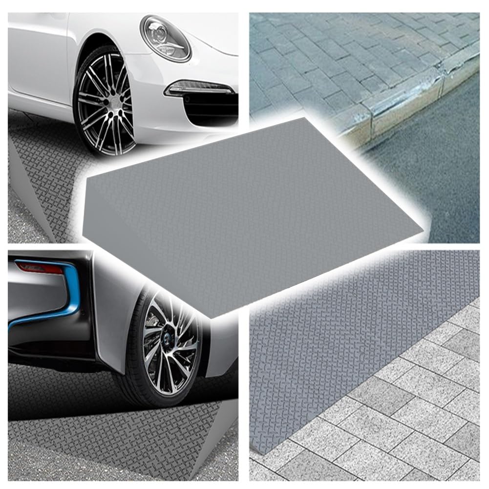 Rampa para silla de ruedas, rampa de umbral de puerta duradera para un fácil acceso, rampa de bordillo para caminantes y scooters, ideal para puertas y aceras