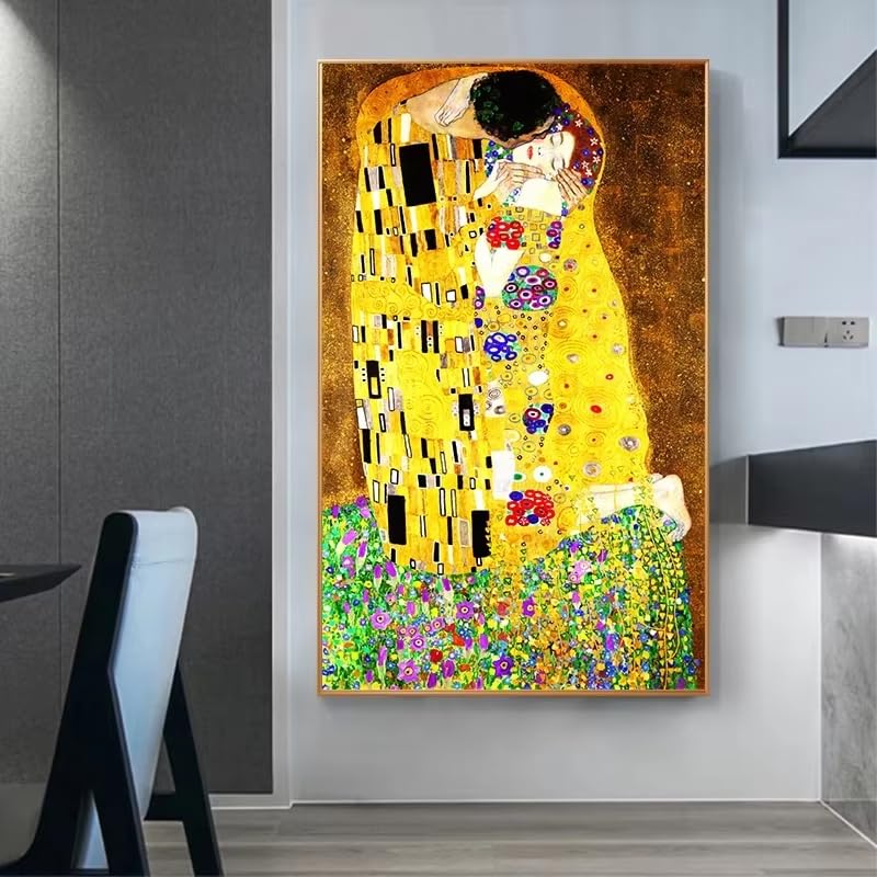 Œuvre d'art Klimt Le Baiser impression sur toile premium - 3