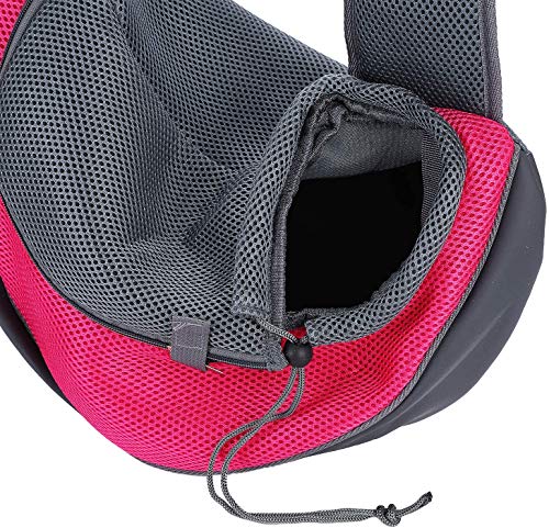 Tragetuch Klein Hund Tragetasche Welpen Umhängetasche Haustier Transporttasche mit Verstellbarer Schultergurt Hundetragebeutel Mesh Hundetrage Outdoor Katzentrage Kleintiere Hundetragetuch Reise