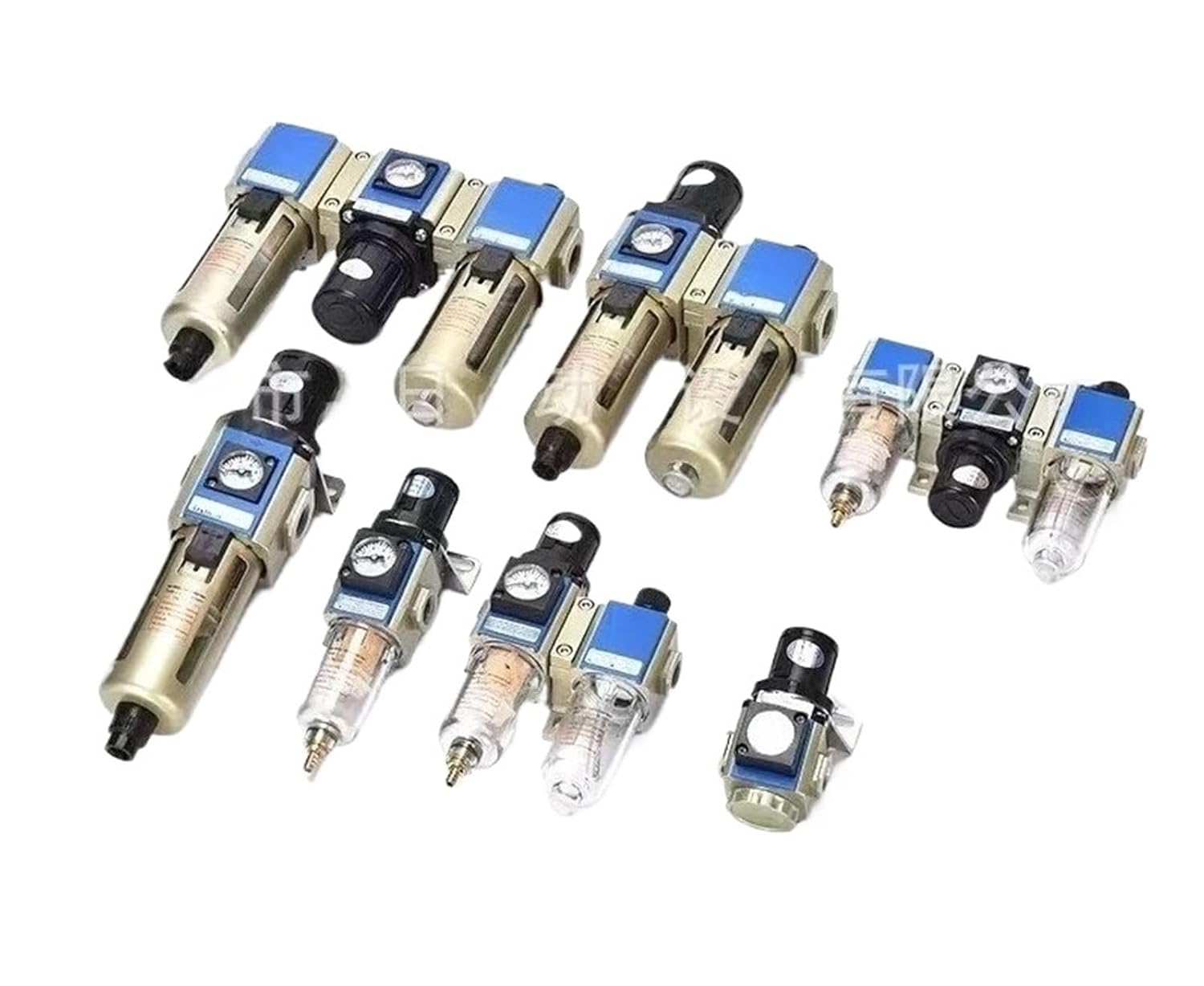 3-in-1 Compressed Air Treatment Unit GR/GFR/GL Series 200-15 FRL Filter Regulator for Pneumatic Tools & IndustrialSystems(200-08,GL)