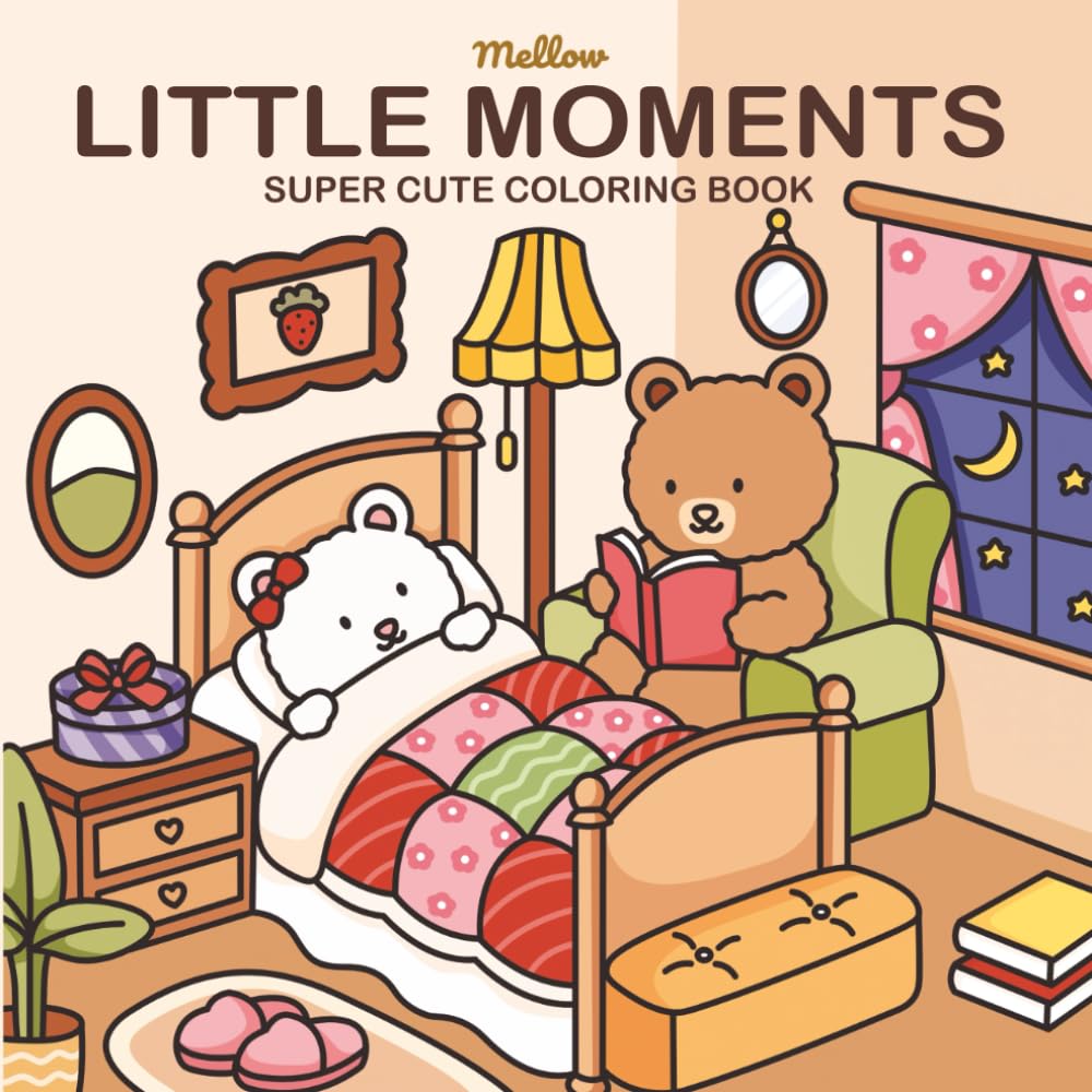 Little Moments: Super Cute Coloring Book