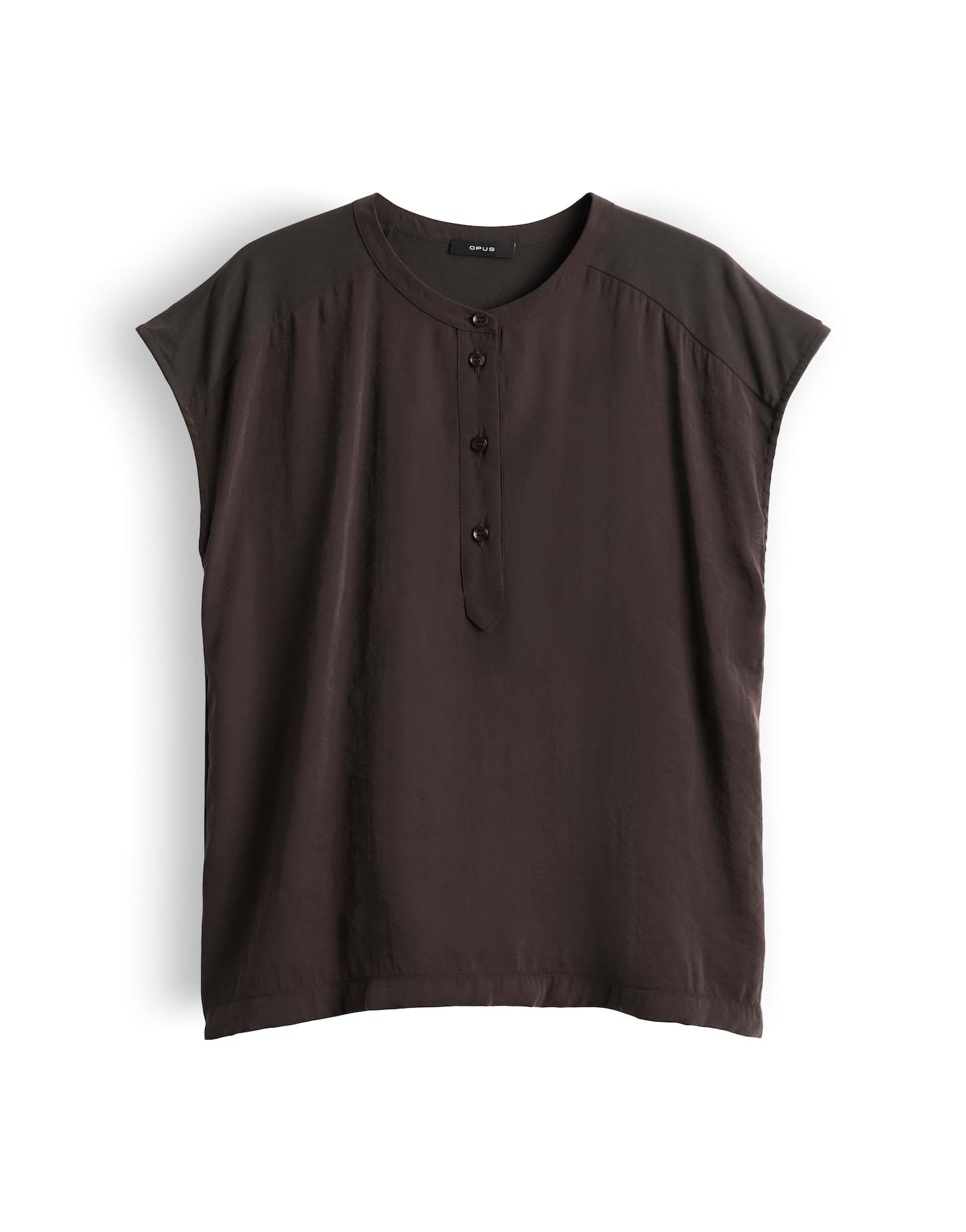 OPUS Damen Kurzarmshirt | Jerseyshirt im Materialmix Regular Fit