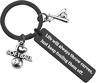 Softball Gift Softball Player Gift Softball Coach Gift Softball Team Gift Softball Keychain