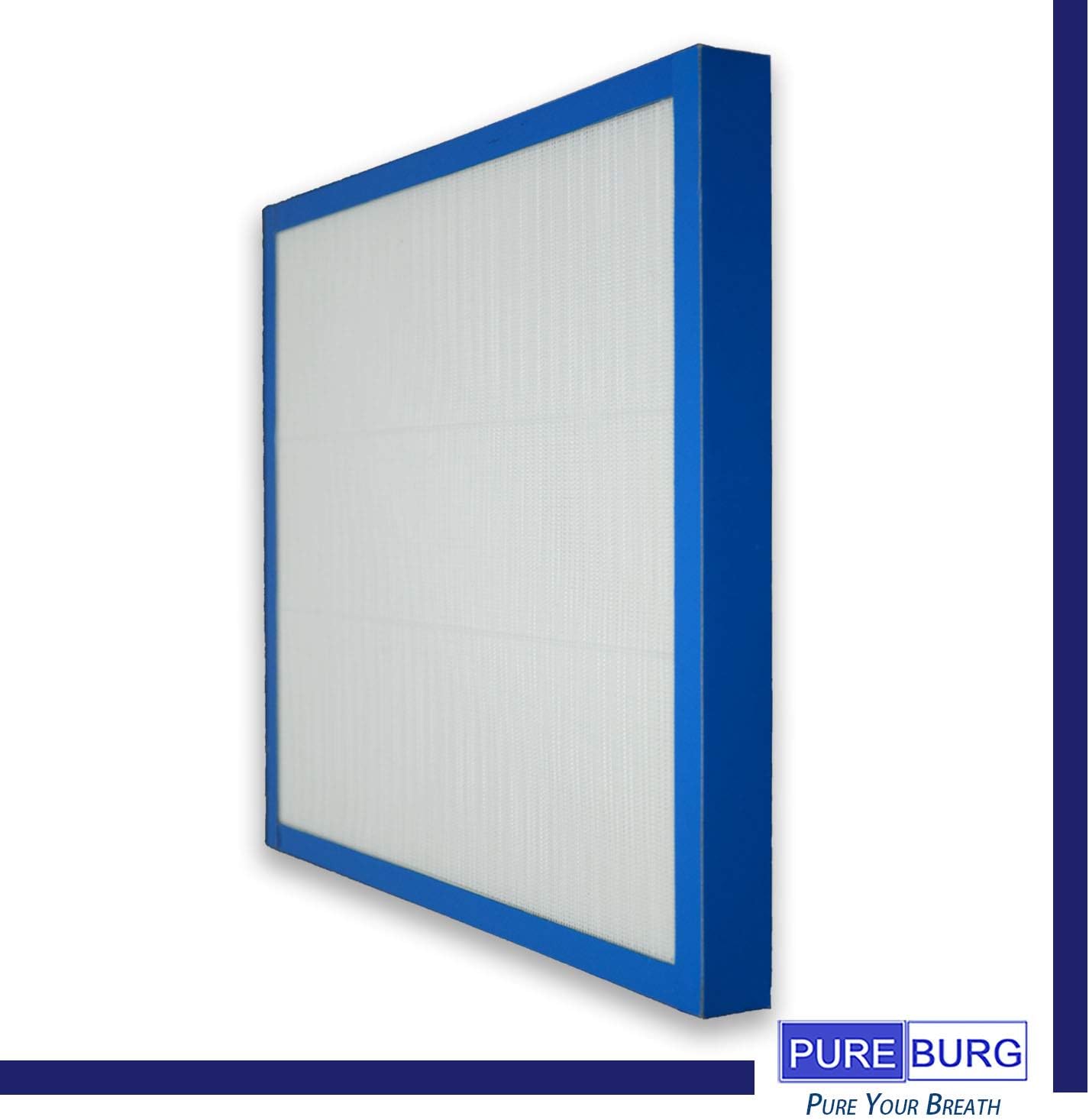 PUREBURG AF-100FL Replacement Filter Compatible With HoMedics Hypoallergenic AF-100 HEPA Air Purifier, 1-Pack H13 HEPA Air Clean Dust