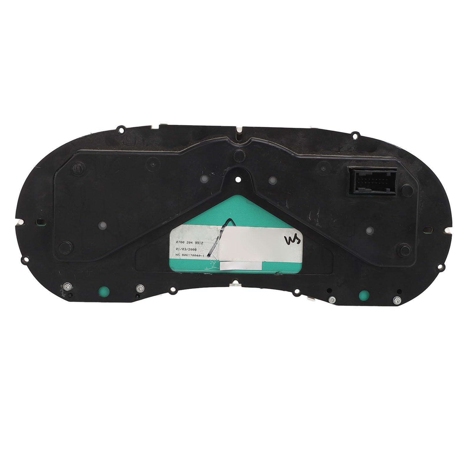 Jauge d'instrument Combinée Manuelle Noire de Haute Précision pour Voiture 307, Tachymètre de Compteur de Carburant de Température ABS, Kit de Remplacement, Compatible avec la