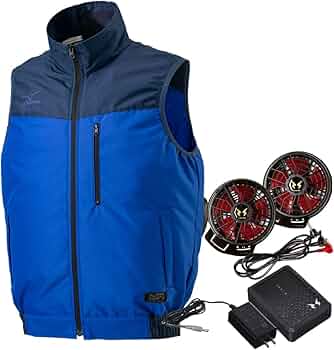 ミズノ 空調ファン バッテリー付き セット エアリージャケットTOUGHベスト Amazon.co.jp: 【MIZUNO】ミズノ 空調ファン バッテリー付き 空調作業