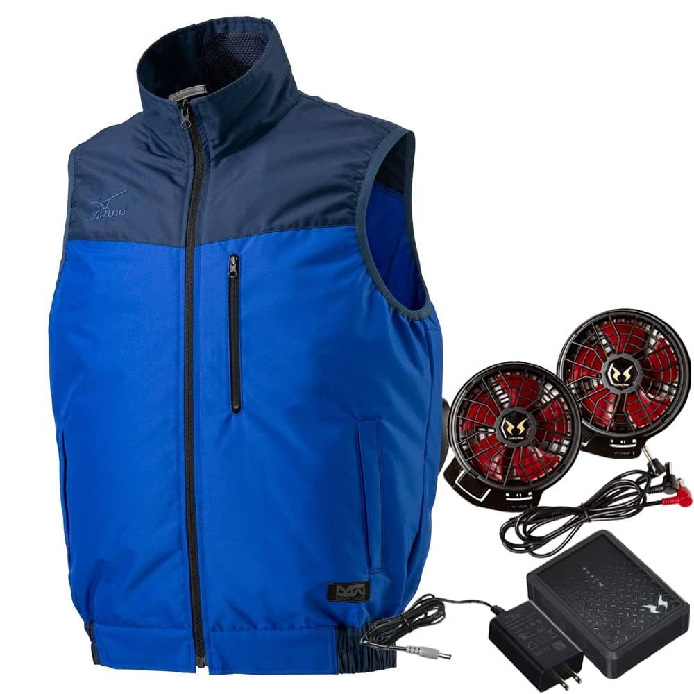 ミズノ　ファンつきベスト　バッテリーつき Amazon.co.jp: 【MIZUNO】ミズノ 空調ファン バッテリー付き