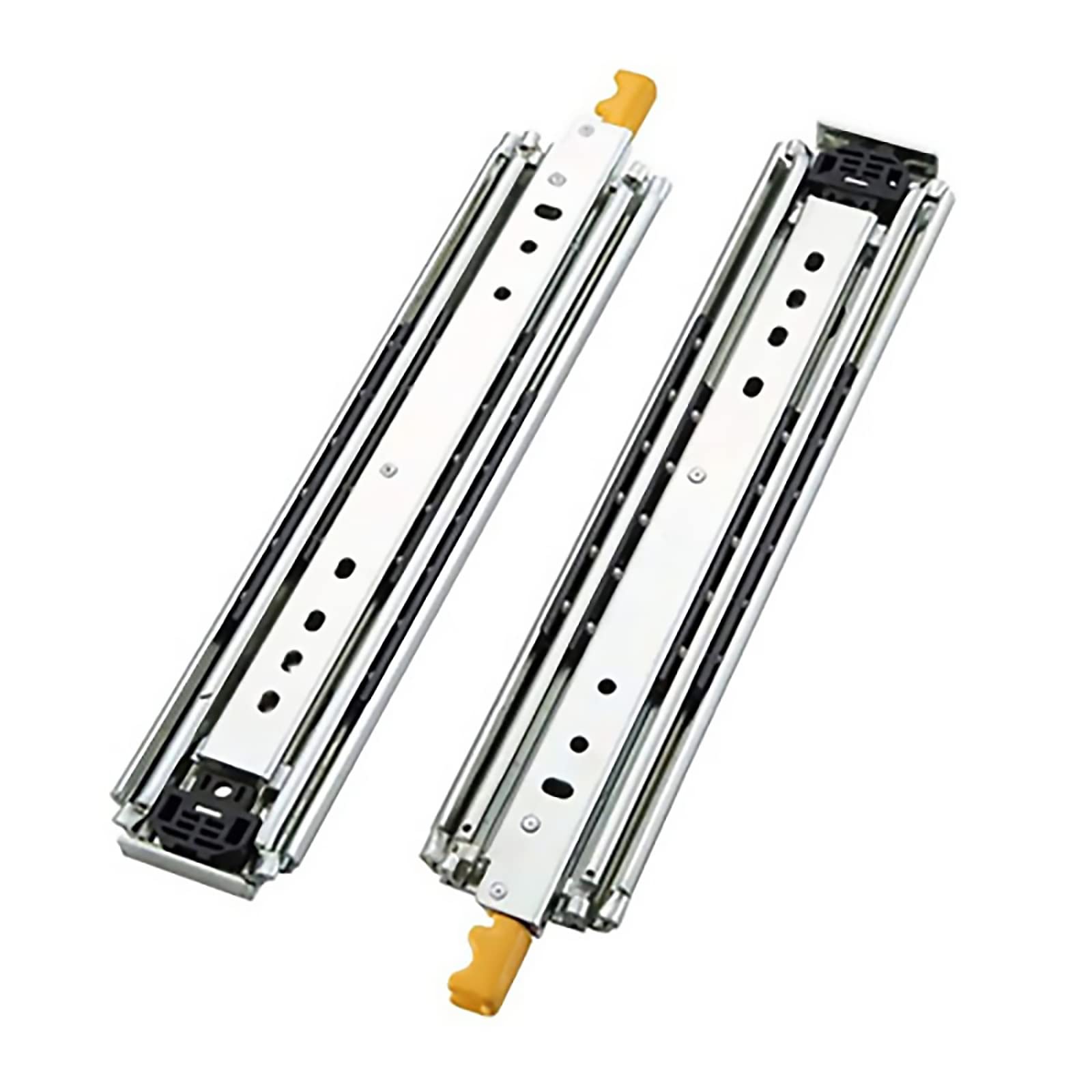 Corredores de cajón resistentes de 1200 mm con bloqueo de bolas de metal, extensión completa, capacidad de 120 kg, 1 par, ideal para un deslizamiento suave y máximo apoyo (tamaño: 400 mm/16 pulgadas)