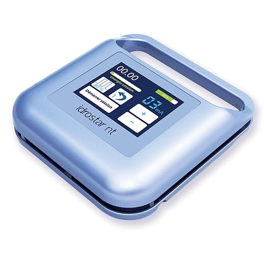 IDROSTAR NT - ionophorèse - Efficace Contre la Transpiration des Mains et des Pieds (Aisselles en option) - Traitement Contre la Transpiration Excessive (Hyperhidrose) - Technologie NO SHOCK !