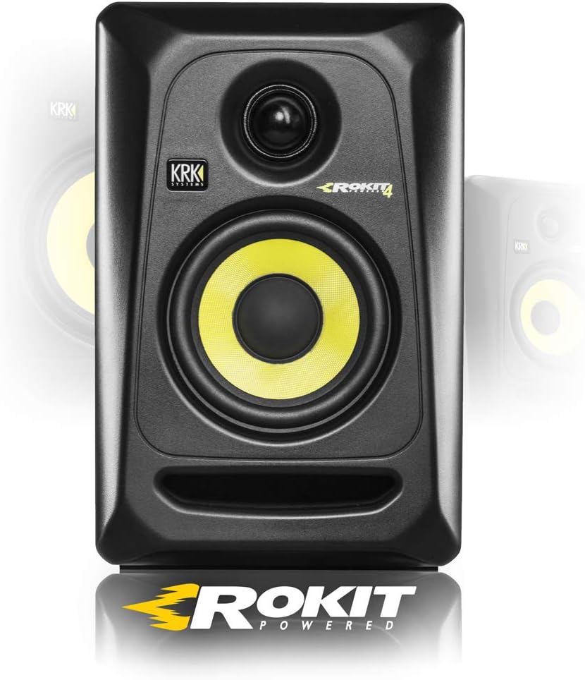 KRK Rokit RP4G3 Two-way Active Powered Speaker Studio Monitor Black 30w (Single)