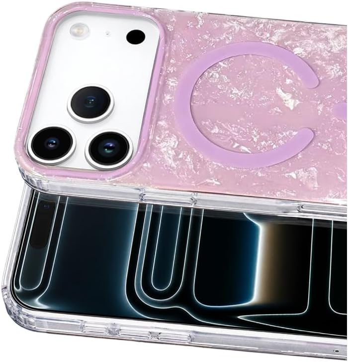 CONSTRAIN Apple iPhone 18 Pro Max ve iPhone 17 Pro Max İçin Kamera Korumalı Dalgalı Dokulu Mat MagSafe İle Uyumlu Telefon Kılıfı Arka Kapak - Mor