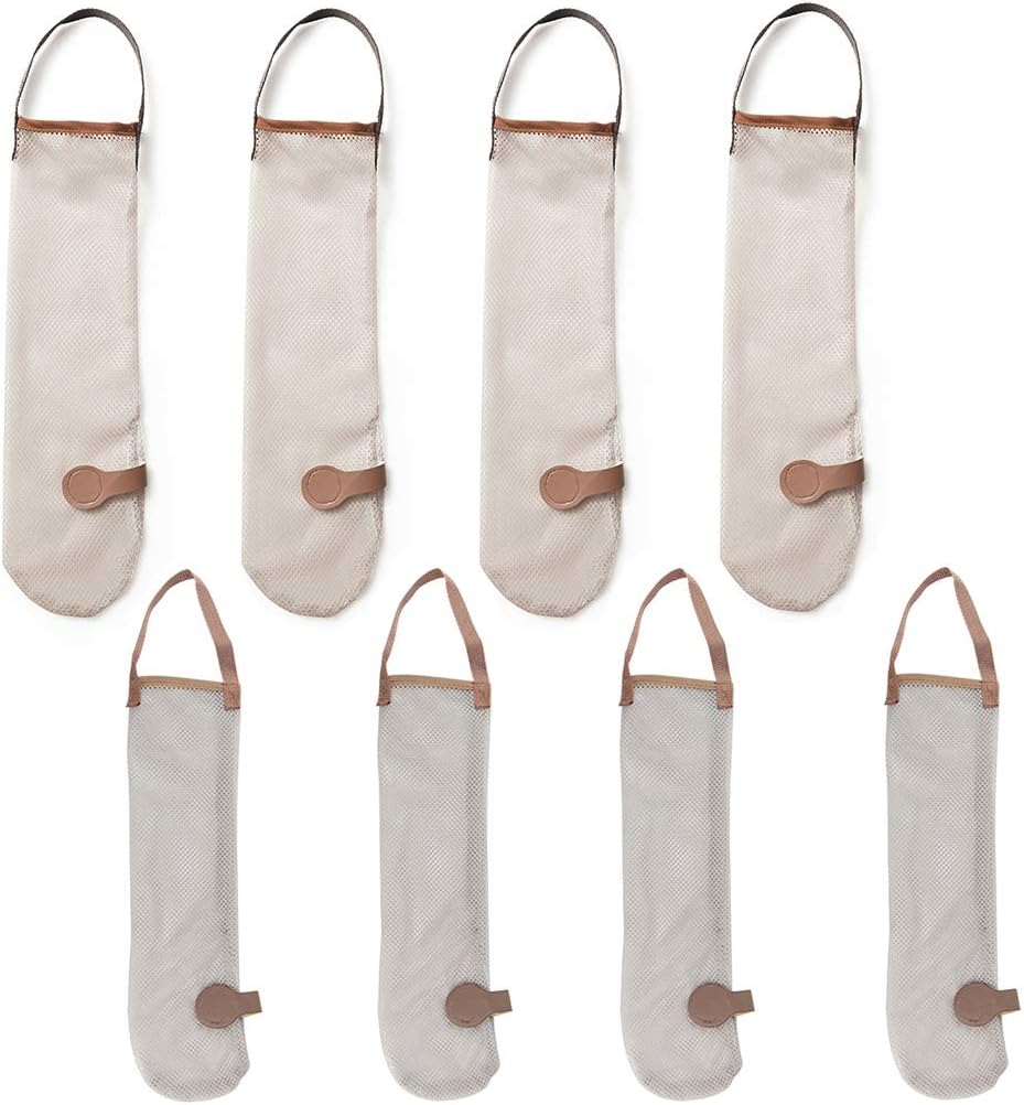 Reusable Hanging Mesh Storage Bags Pulling Resistance Fruit and