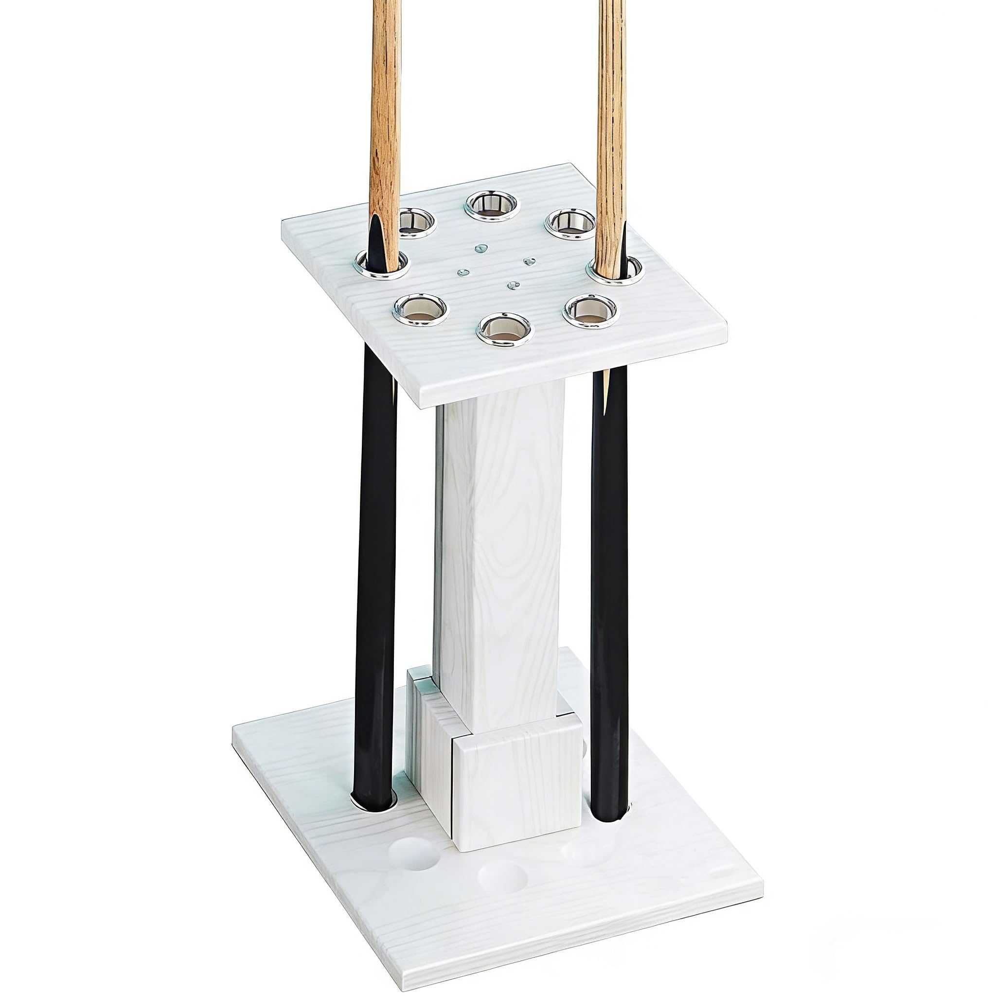 Porte-queues de billard sur pied en bois massif idéal pour salle de jeux