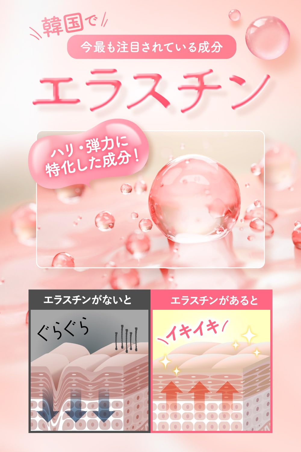 プルラブpululove エラスチン ワイルドヤム サプリメント 15粒6袋