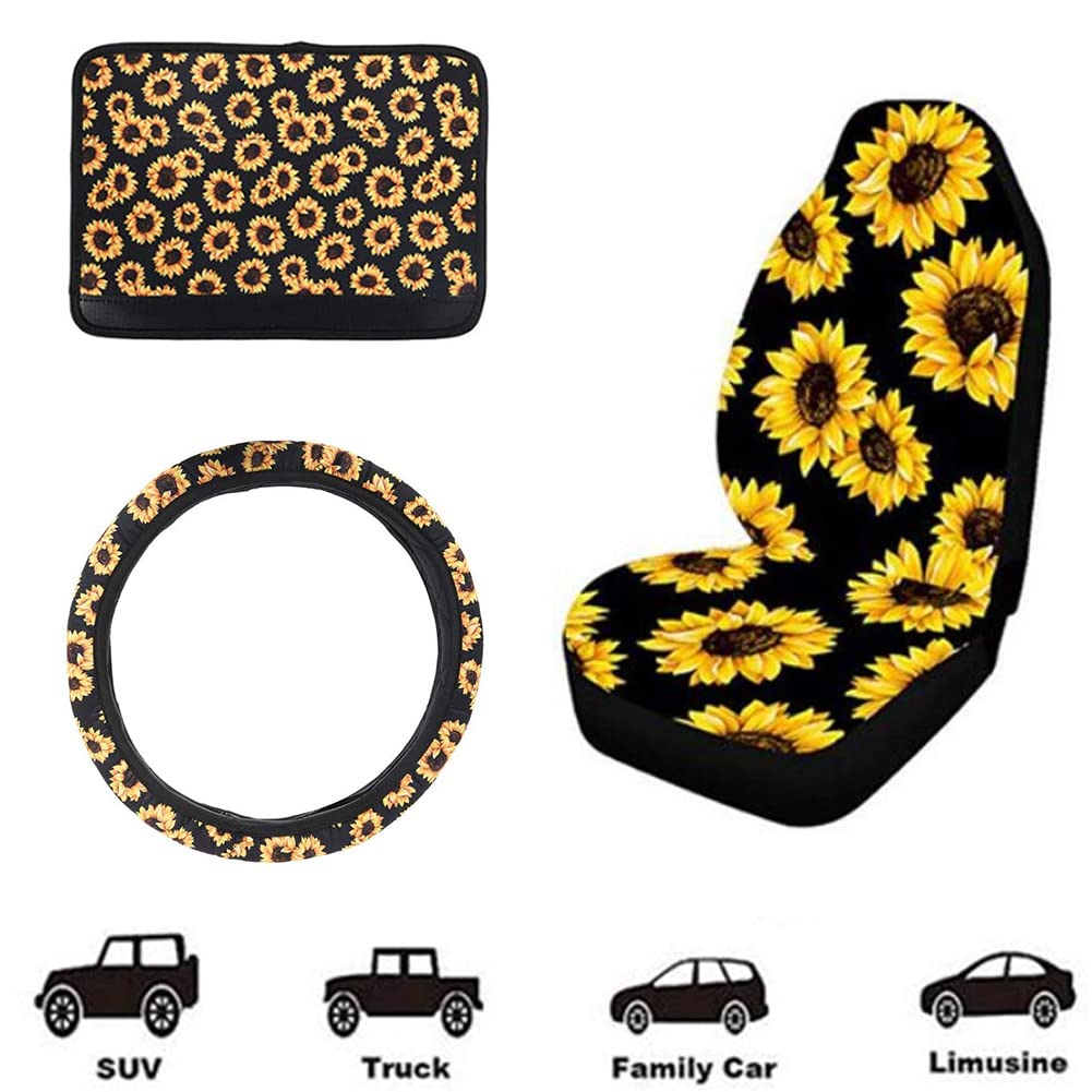 Accessories Sunflower Car Seat Covers Front And Back Sunflower Car